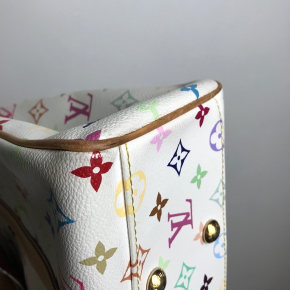 SOLD Louis Vuitton Aurelia MM White Multicolor - Picture 9 of 16